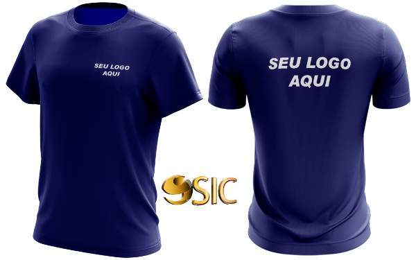 Camiseta Malha Fria Pv Azul Marinho