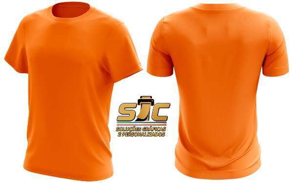 Camiseta Malha Fria Pv Laranja