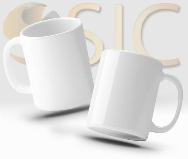 Caneca Branca de Porcelana Personalizada