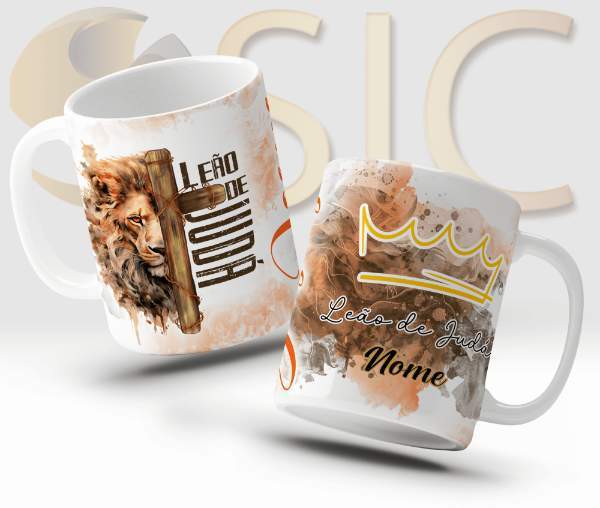 CANECA DE PORCELANA Leão de Judá