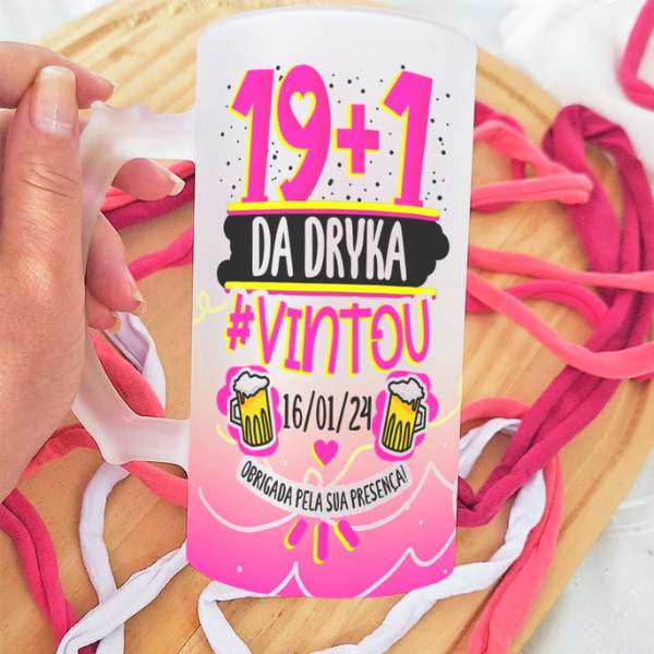 Caneca de Chopp Personalizada Aniversário