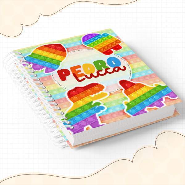 Agenda / Caderno A5 Pop It Volta às Aulas Coleção 72