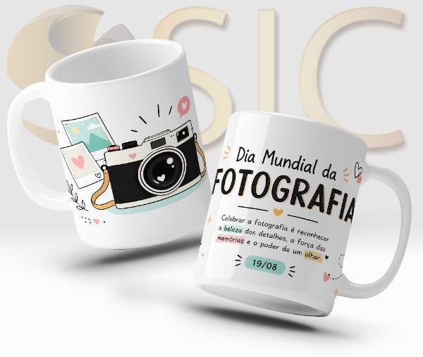 Caneca Dia Mundial da Fotografia