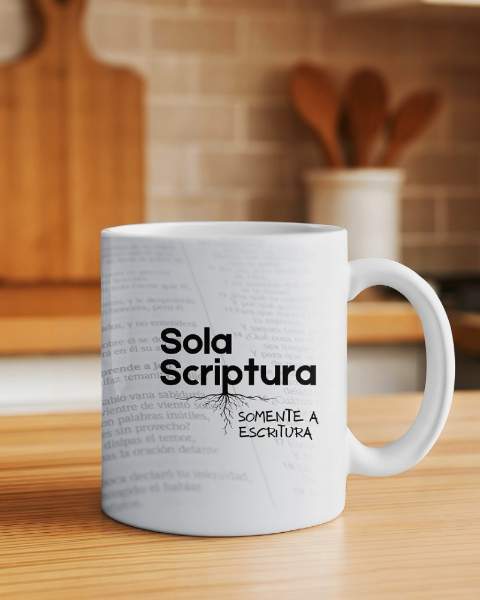 CANECA DE PORCELANA PERSONALIZADA SOLA SCRIPTURA coleção 246 - Cristão