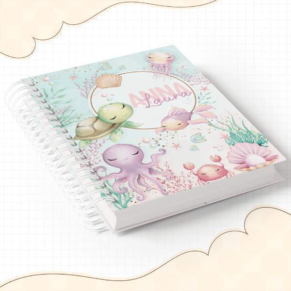 Agenda / Caderno A5 Fundo do Mar Volta às Aulas Coleção 72