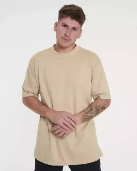 Camiseta Oversized Areia